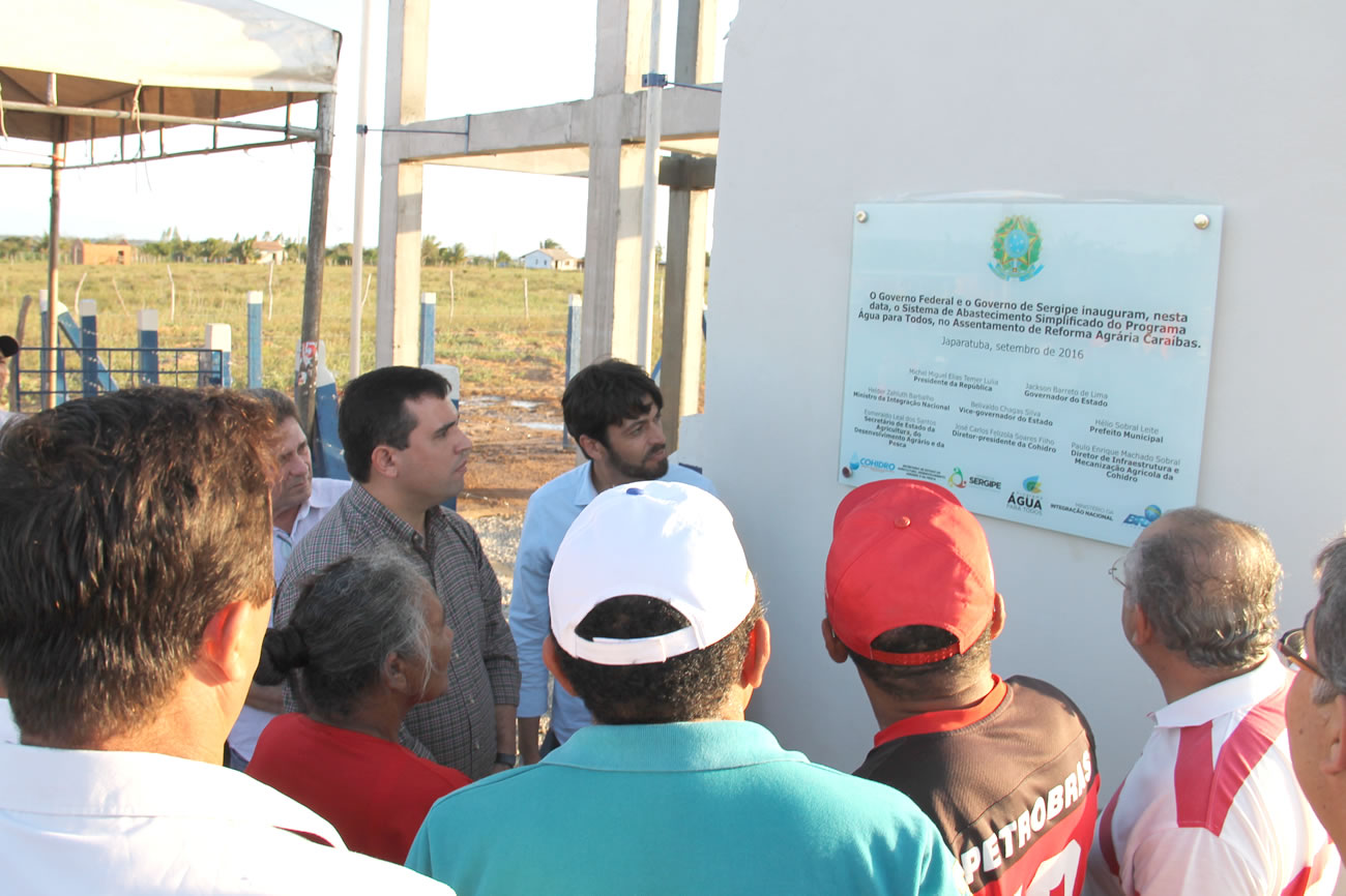 Inaugurado primeiro sistema de abastecimento sergipano do Água para Todos em Japaratuba