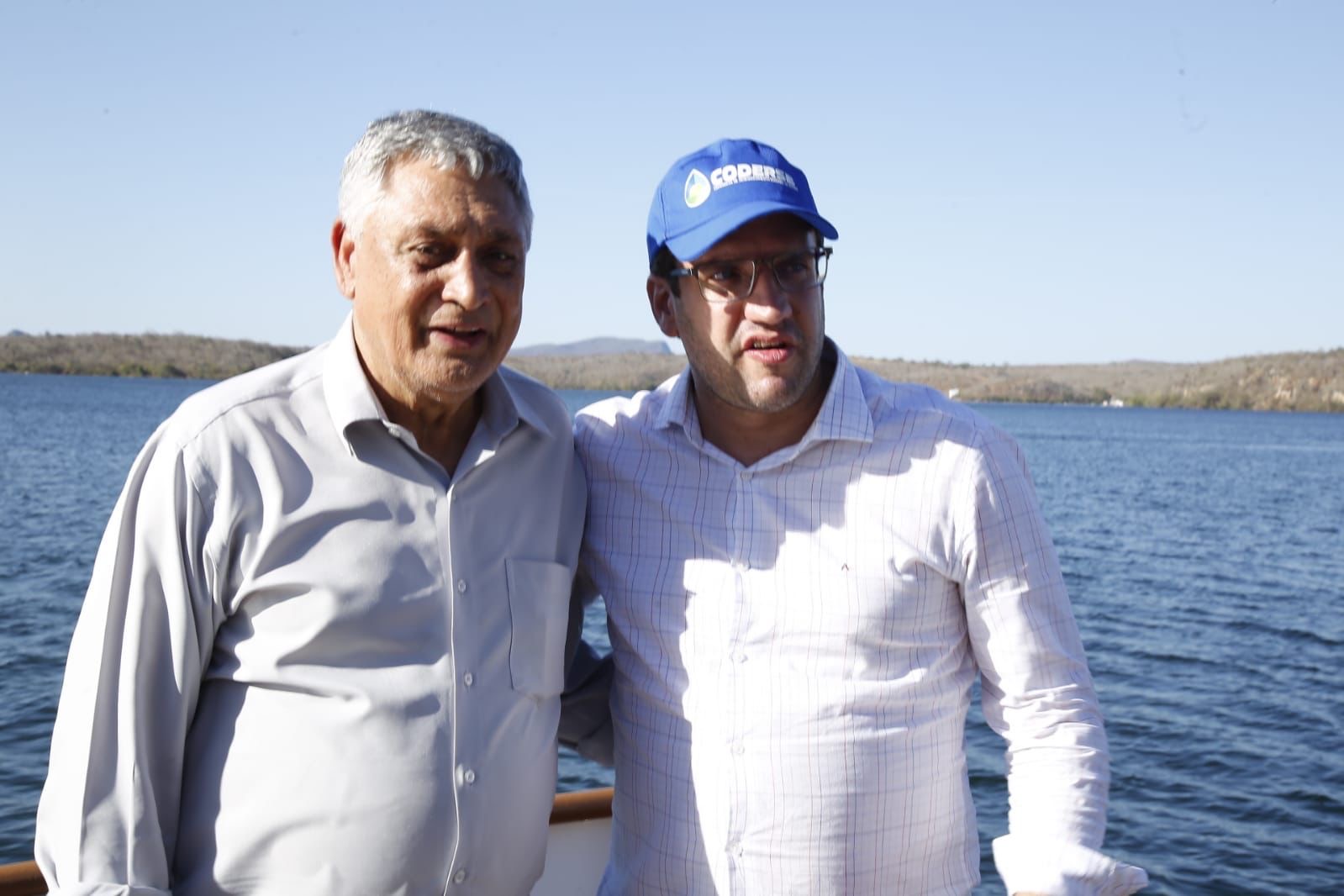 Os representantes da Unale, o deputado estadual do Rio Grande do Sul, Adolfo Brito, presidente da Comissão de Agricultura, e o deputado estadual de Sergipe, Marcelo Sobral, vice-presidente de Assuntos Sociais da Comissão de Agricultura da União dos LegisladoresFoto: Ascom/Seagri