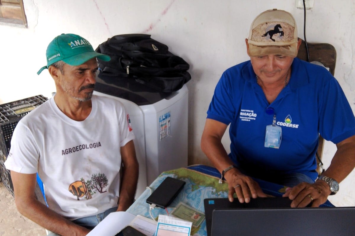 Coderse inicia cadastro da agricultura familiar nos lotes da irrigação pública