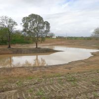 Barragem recuperada em Gararu tambem comecou a acumular agua depois das chuvas - Foto Valdi Aragao (Cohidro)