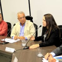 Depois da mobilização feita pelo governador Jackson Barreto em sergipe e no congresso nacional, o debate sobre a contrução do Canal do Xingó foi realizado com a presidente da Codevasf, Kênia Marcelino / Fotos: André Moreira/ASN