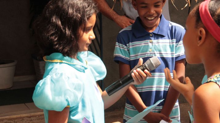 Escolinha Sossego da Mamãe fez teatro sobre a importância da água