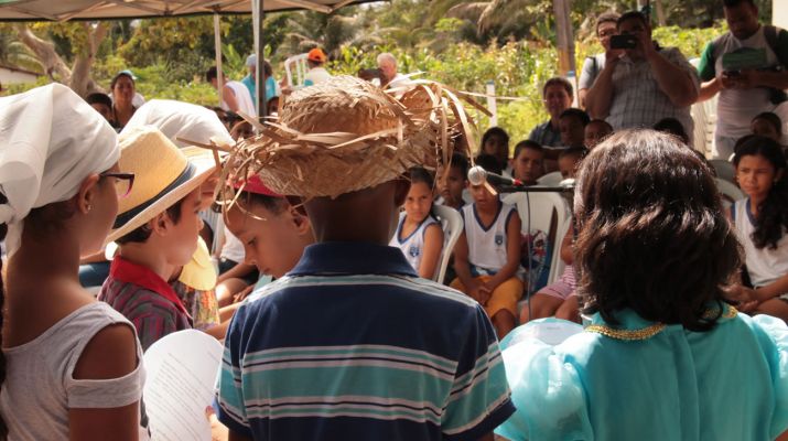 Escolinha Sossego da Mamãe fez teatro sobre a importância da água