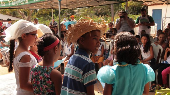Escolinha Sossego da Mamãe fez teatro sobre a importância da água