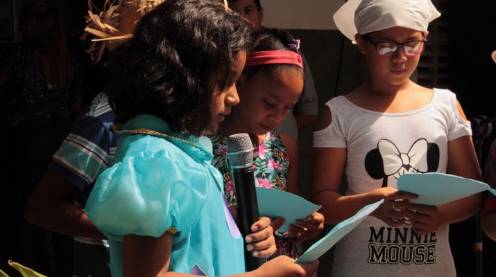 Escolinha Sossego da Mamãe fez teatro sobre a importância da água