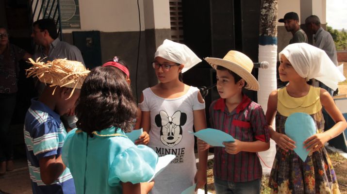 Escolinha Sossego da Mamãe fez teatro sobre a importância da água