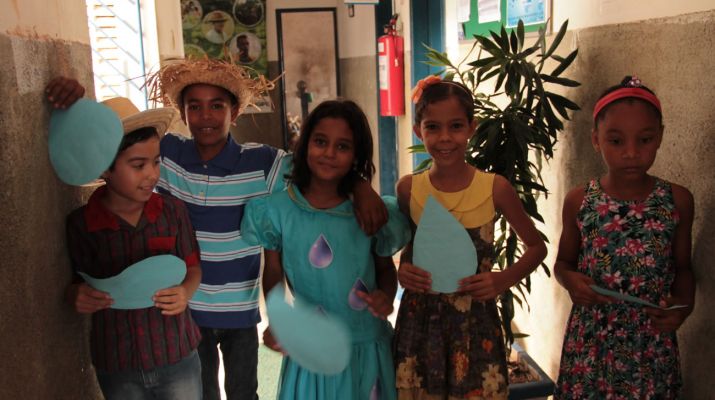 Escolinha Sossego da Mamãe fez teatro sobre a importância da água