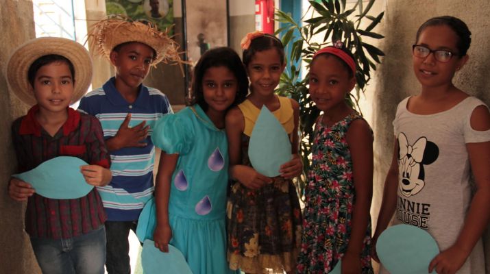 Escolinha Sossego da Mamãe fez teatro sobre a importância da água