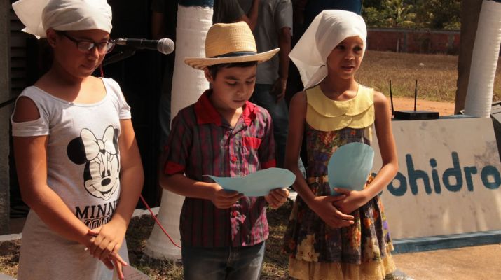 Escolinha Sossego da Mamãe fez teatro sobre a importância da água