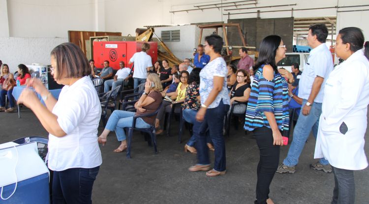 Servidores recebem Manhã de Saúde Educativa na Cohidro - Foto: Ascom/Cohidro