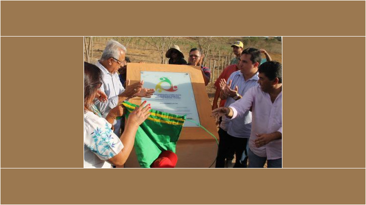 Jackson Barreto inaugura a barragem Prefeito Manoel Soares - foto Ascom-Cohidro