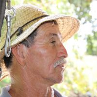 O anfitrião Delfino Batista