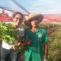 A professora Débora Rabelo e João Pacheco
