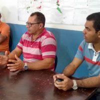 Técnico Beto e o gerente Edmilson da Cohidro e o secretário de Canindé Gisélio