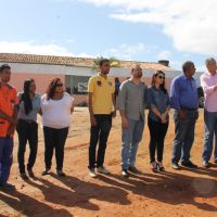 Diretorias da Cohidro, SAAE e Prefeitura de São Cristóvão estão juntas acompanhando a obra