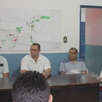 Técnicos da Cohidro em Canindé Beto, Edmilson - gerente - Joaquim e Tito Reis