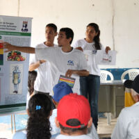 As apresentações dos alunos de Engenharia Florestal buscavam a conscientização