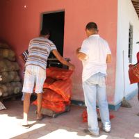 Na APPIP os agricultores entregam os produtos que são pesados, registrados e no mesmo dia são recolhidos pelas entidades beneficentes - Foto Ascom-Cohidro