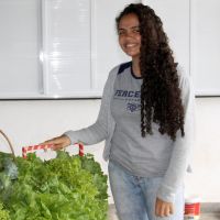 Valesca Ferreira da Costa, aluna do Cepard,considerou validas as palestras, ate nas atividades escolares - foto Fernando Augusto (Ascom-Cohidro)