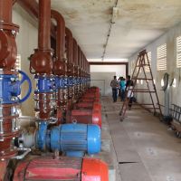 Casa de bombas da EB-02, recentemente reformada pelos recursos do Proinveste