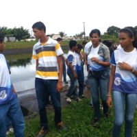 Estudantes percorrem a sede do Perímetro Piaui