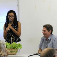 Diretora geral do Campus Lagarto da UFS, Adriana Andrade de Carvalho recepcionou os presentes ao evento da Cohidro - foto Fernando Augusto (Ascom-Cohidro)