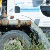 Poço instalado e fornecendo água