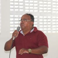 O técnico agrícola Marcos Emílio disse que nas palestras encontrou pessoas interessadas em fazer hortas - foto Fernando Augusto (Ascom-Cohidro)