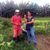 Professora Gleise Prado e o produtor José Edmilson - foto arquivo pessoal