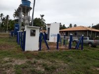 Sistema no Povoado Aroeira, em Ilha das Flores (Foto Dinfra/Cohidro)