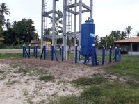 Sistema no Povoado Aroeira, em Ilha das Flores (Foto Dinfra/Cohidro)