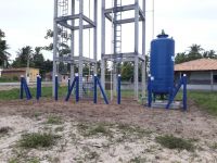 Sistema no Povoado Aroeira, em Ilha das Flores (Foto Dinfra/Cohidro)