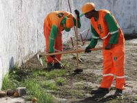 Varrição, capinagem e limpeza da área da Ceasa e feira semanal - foto Fernando Augusto (Ascom Cohidro)