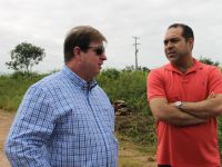 Secretário Rosman Pereira e presidente da Cohidro Carlos Melo - Foto: Fernando Augusto (Ascom/Cohidro)