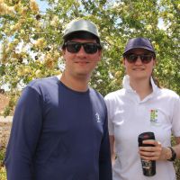 Professores Mayara e Emmanuel Freitas acompanharam também o grupo e lecionam ‘Recuperação de Áreas Degradadas’ e ‘Estudo de Impacto Ambiental’ (Foto Ascom Cohidro)