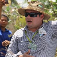 Rogério Oliveira leciona Gestão de Recursos Hídricos no IFPE e já é a quinta vez que traz os seus alunos ao perímetro Califórnia (Foto Ascom Cohidro)